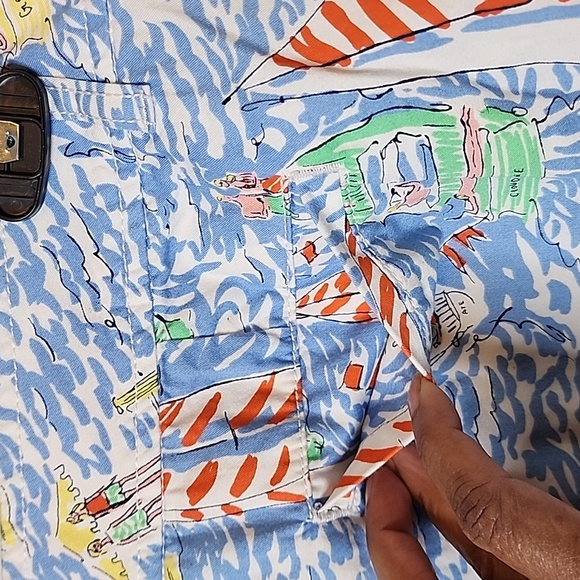 Lilly Pulitzer Callahan Classic Straight Fit Low Rise Short Get Nauti Print - Picture 4 of 13